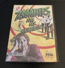 Zombies Ate My Neighbors (Sega Genesis, 1993) Box And Game