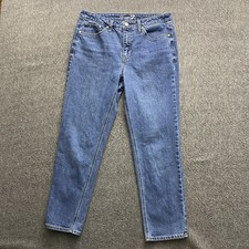 Seven7 Jeans Womens Size 8 Blue Slim Straight High Rise Stretch Denim 32x28