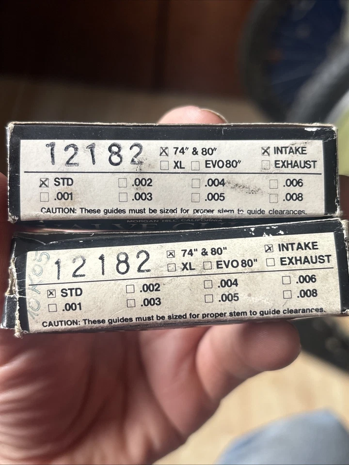 Harley Davidson Valve Guides 74” 80” Shovelhead Etc Intake Exhaust STD Unused - Image 4 of 4