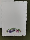 10 Carol Wilson Fine Arts Embossed Blank Sheets+Envelopes: Pansies — photo 2