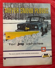 1966 Jeep Meyer Snow Plow Attachments - Original Car Brochure Catalog 1966 Jeep Meyer Snow Plow Attachments - Original Car Brochure Catalog