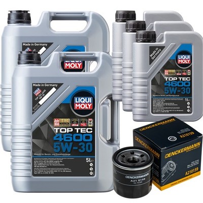 DENCKERMANN Ölfilter Liqui Moly Top Tec 4600 5W-30 13L für Nissan Micra IV 1.2