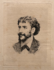 Carolus Duran Louise Abbema Pointe Seche Gravure Portrait 1888