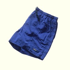 SPEEDO VTG 90s Y2K SWIM SURF LIFEGUARD ACTIVE TRUNK BLUE 5" NYLON SHORTS SZ XL