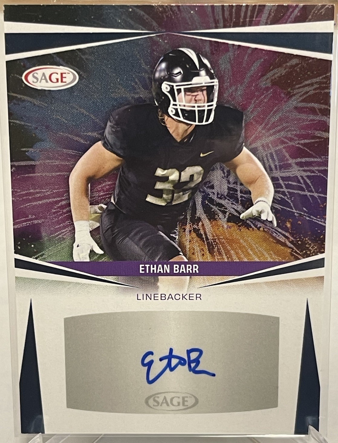 2025 Sage High Series Football Ethan Barr - #A-EB Prospect Auto UCF Rookie