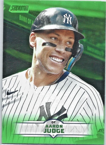 Aaron Judge 4-Card Lot 2025 Stadium Club Green + Bowman Chrome