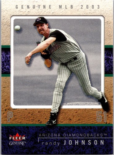 2003 Fleer Genuine Randy Johnson #82 card