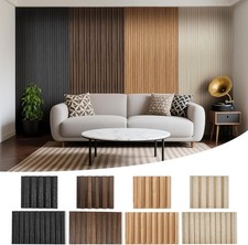 Slat Wood Wall Paneling for Interior and Decoration - 4 Samples Pack, 5.9 x 6 in