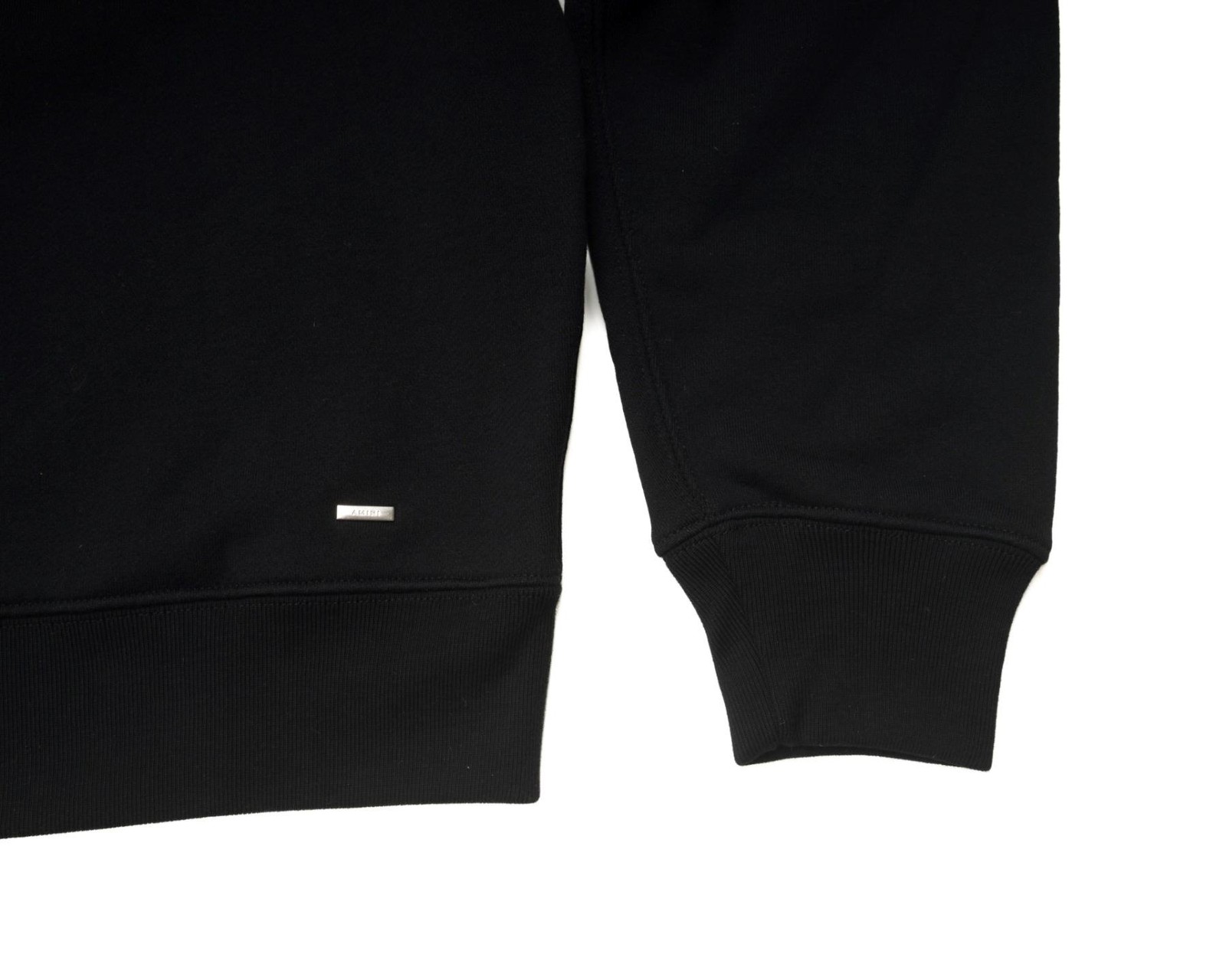 Amiri $750 Black Logo Oversized Cotton Crew Sweatshirt XS DEADSTOCK PS22WJC003