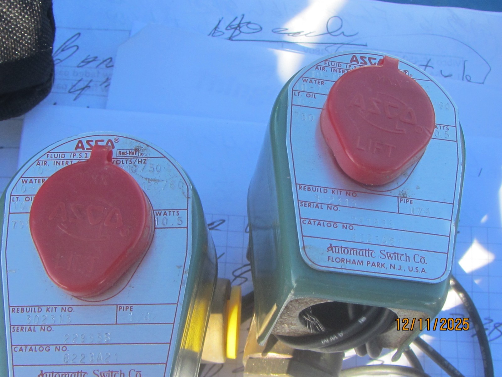 Asco solenoid valve 8223A21 1/4
