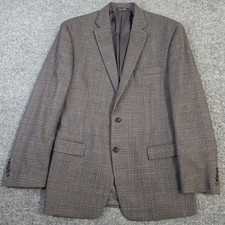 Lauren Ralph Lauren Sport Coat Mens 42R Glen Plaid Wool Blazer Jacket