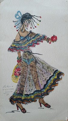 Lalina Vintage Cuban Art Cuba Painting Naive Cuban Art