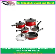 9 Piece Cookware Set Nonstick Pots and Pans Home Kitchen Cooking Non Stick NEW
