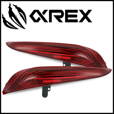 AlphaRex Vivid Red LUXX CSL Laser Style LED Tail Lights fit 2020