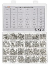 Electrical Wire Connectors, 410 PCS AWG 22-16 16-14 12-10 Gauge Non-Insulated...