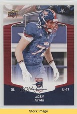 2018 Upper Deck USA Football Red Border Josh Fryar #122 READ 0qr0