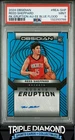 2024-25 Panini Obsidian Reed Sheppard Rookie Eruption Auto Blue #15/30 PSA 9 T28
