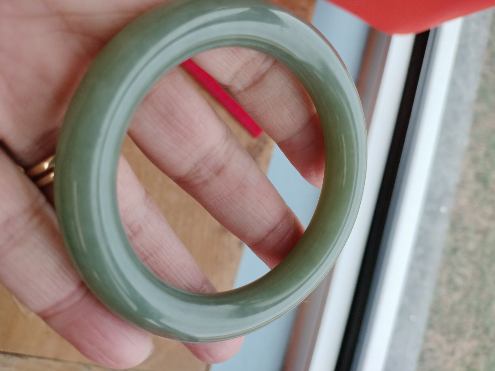 Jade Bangle Vintage - image 2