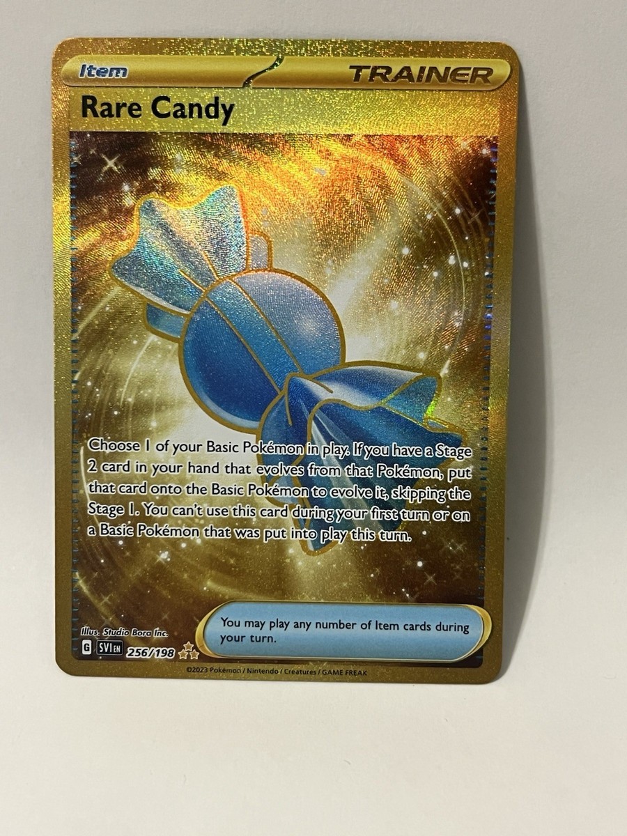 Pokmon Rare Candy 256/198 SV01 Scarlet & Violet Gold Secret Rare Holo Pokmon Rare Candy 256/198 SV01 Scarlet & Violet Gold Secret Rare Holo