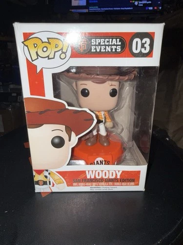 Funko Pop! Vinyl: Pixar - Woody (as Giants Player) - MLB 03 Special Events  Read