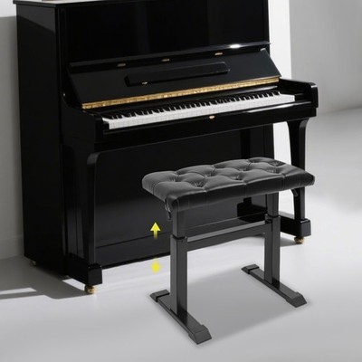 Piano Bench Load 180kg Adjustable Height 45-58cm Hydraulic Lifting Piano Bench
