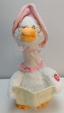 Cuddle Barn Mother Goose Animated Talking Plush Pink Nursery Rhyme Working