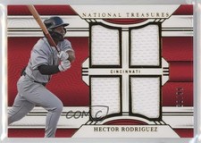 2024 Panini National Treasures Game Gear Swatches Quad /99 Hector Rodriguez 1g37
