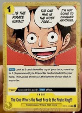 The One Who Is the Most Free Is the Pirate King! OP13-116 Luffy One Piece Card