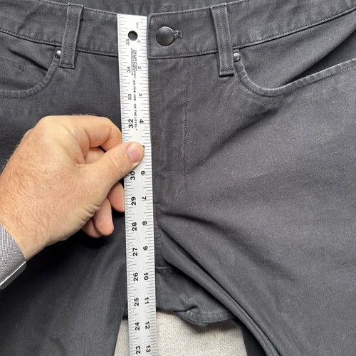 Lululemon ABC Pant Skinny Utility Tech Mens 34x30 Black Jeans Denim Stretch - Picture 4 of 11