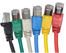 Cat 6 RJ45 CABLE Shielded Internet POE ETHERNET LEAD Copper Snagless 50cm to 15m