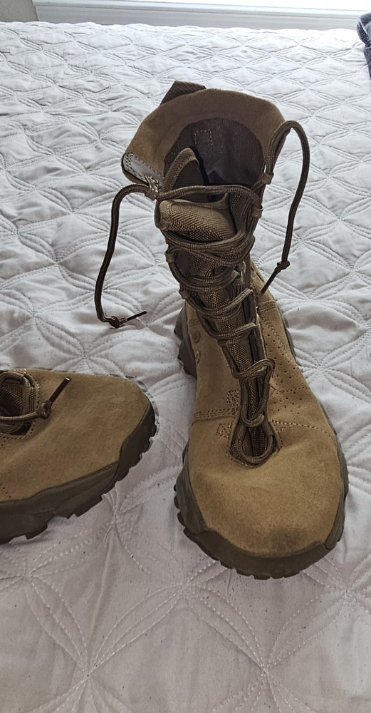 Under Armour Mens Size 8.5 Tactical Boots 3022606-200 Brown Duty Shoes