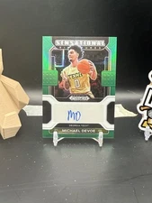 Michael Devoe 2022 Prizm Draft Picks Sensational Sigs Green Auto Grizzlies (CBR)