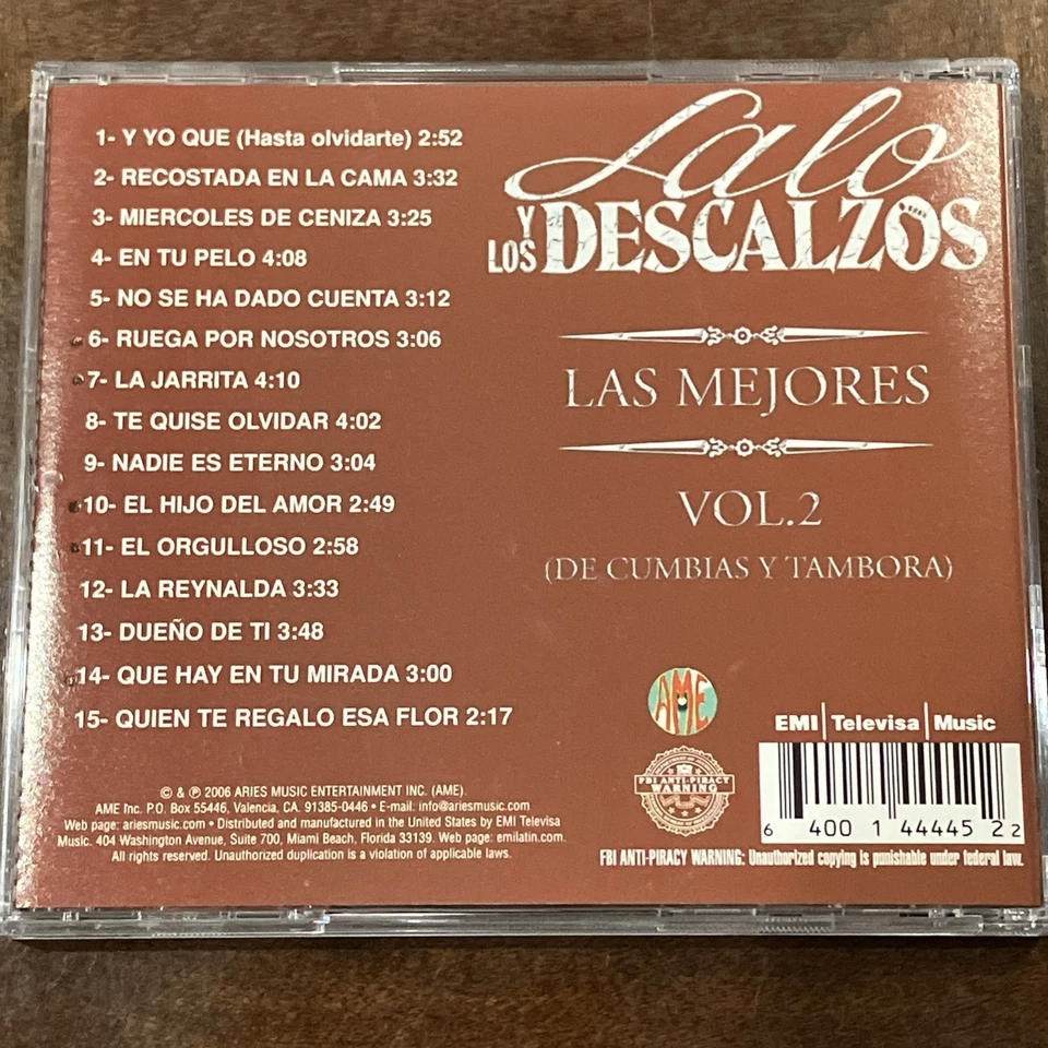 La Mejores Vol. 2: De Cumbias Y Tambora by Lalo Y Los Descalzos (CD, 2006, EMI Foto 2 de 4