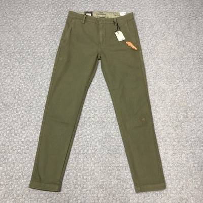 Levis XX Chino Pants Mens 31x32 Green Standard Taper Chicago Patch Stretch New