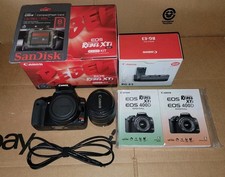 Canon EOS Digital Rebel XTi 400D Camera Lens Kit  BG-E3 Battery Grip TESTED