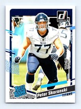 #395 2023 Donruss Rated Rookie { Peter Skoronski RC Tennessee Titans