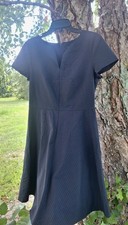 Black With Stripes ANNE Taylor Dress SIZE 8.