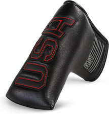 Golf USA Blade Putter Head Covers Strong Magnetic Protective Putter Covers for T