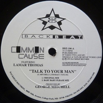 Common Cause - Talk To Your Man (Vinyl 12'' - 1993 - US - Original)