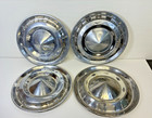 Four 1955 Chevrolet Bel Air Bowtie Logo Hubcaps 15" Chevy Hub Caps Wheel Covers