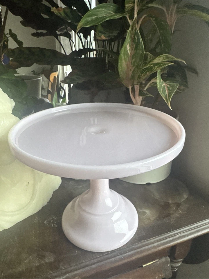 Mosser стекла США винтажный торт StandCrown тосканский розовый 9,25 «D, 7,5» высотой - Изображение 3 из 4