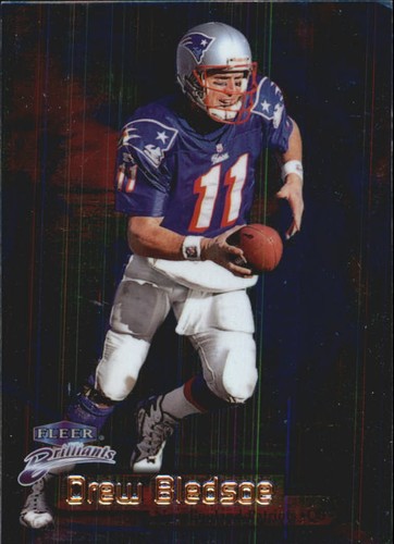 Drew Bledsoe [Blue] #10B 1998 Fleer Brilliants card