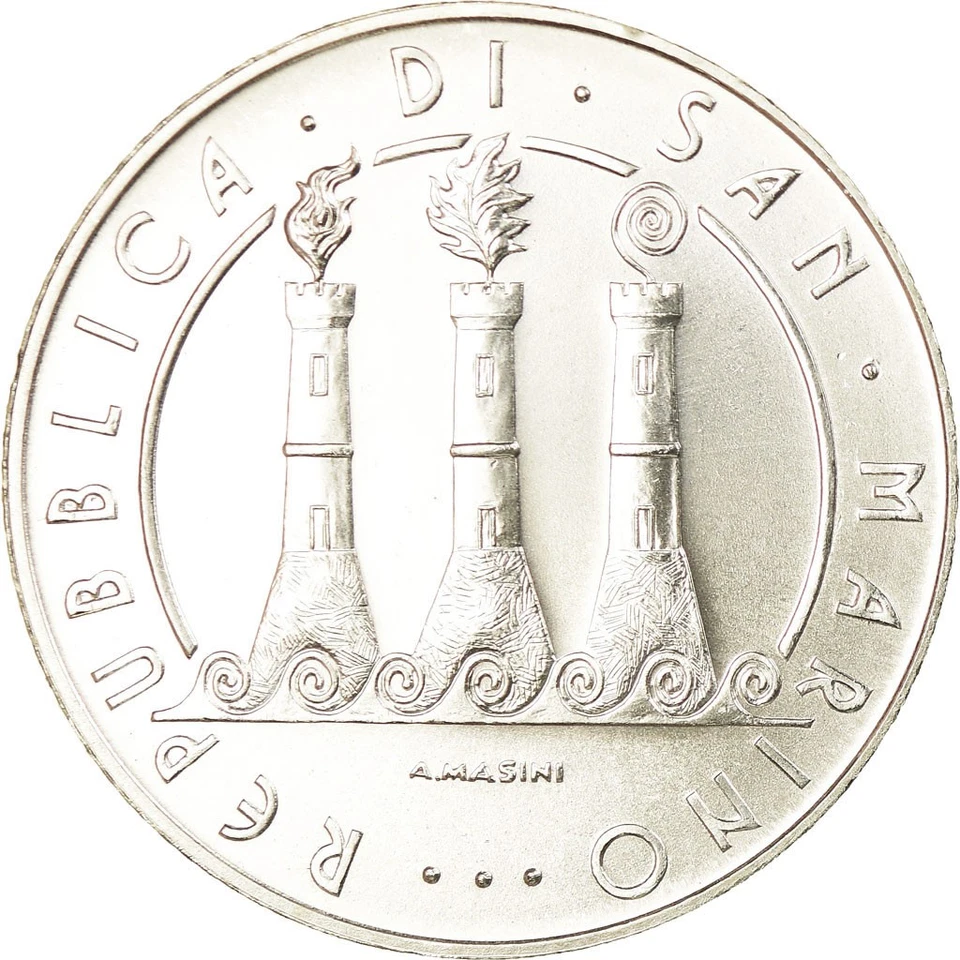 San Marino, 5 Euro, 2008, SPL, Argent, KM:512 - Photo 1/2