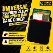 Universal Neoprene Sleeve Carrying Bag Case Cover for up to 7-inch Garmin GPS