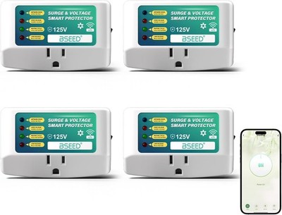 BSEED WiFi Smart Plug Single Outlet Surge Protector 4 Pack