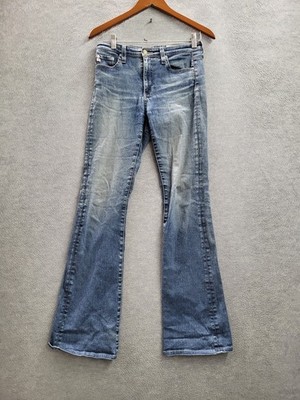 Adriano Goldschmied Women Jeans 26X32 Blue Denim Flare EMP1A1215YPTA 32'' Inseam