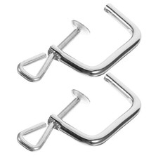 2Pcs Silver Pasta Maker Repair Clips Reusable Alloy Fixing Parts
