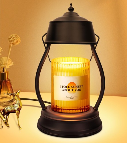 Candle Warmer Lamp, Dimmable Candle Warmer Lantern with Timer, Mothers Day Bi... - Picture 8 of 8
