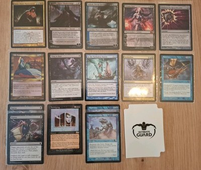 MTG Magic the Gathering U/B Bounce & Discard Deck inkl. Side & Hüllen & Trenner