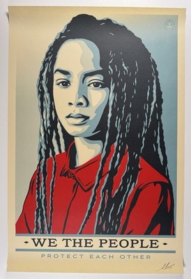 Shepard Fairey  Protect Each Other  Offset Litho Edition - Obey Giant - Signed